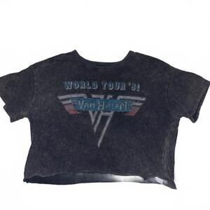 American Eagle Van Halen Cropped T-shirt